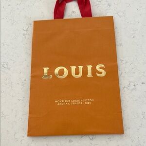 Authentic Louis Vuitton Orange Gift Bag